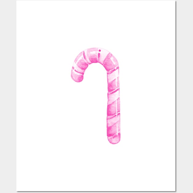 pink candy cane Wall Art by shoko